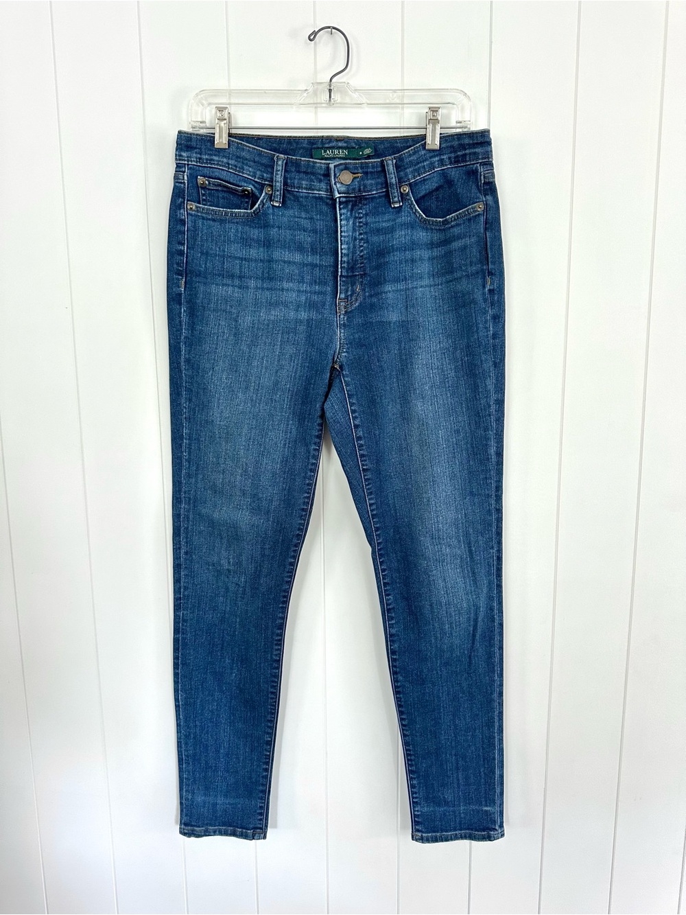 Lauren Ralph Lauren Women’s Mid-Blue Skinny Jeans